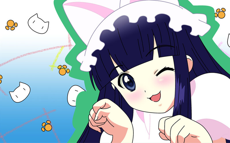 anime girl with cat ears