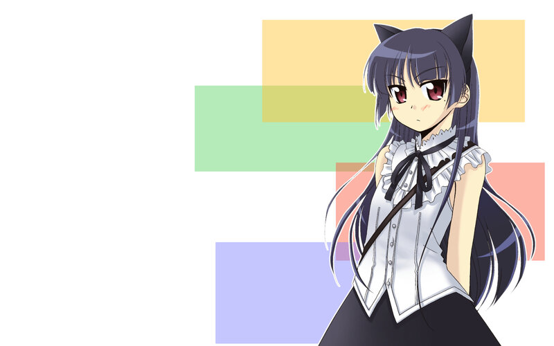 anime girl with cat ears