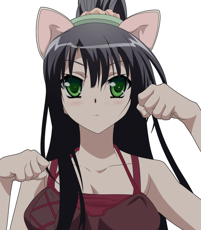 anime girl with cat ears