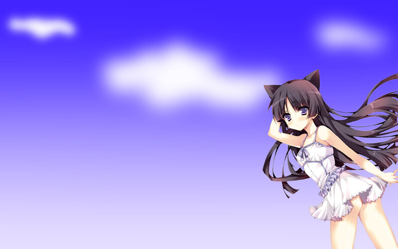 anime girl with cat ears