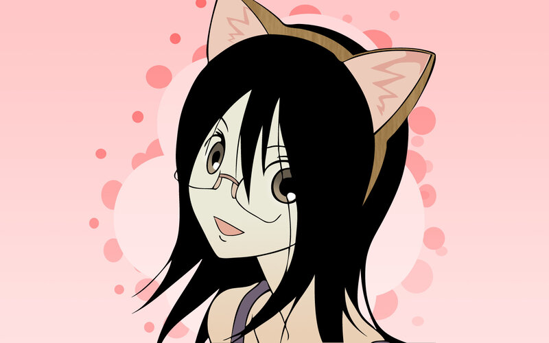 anime girl with cat ears