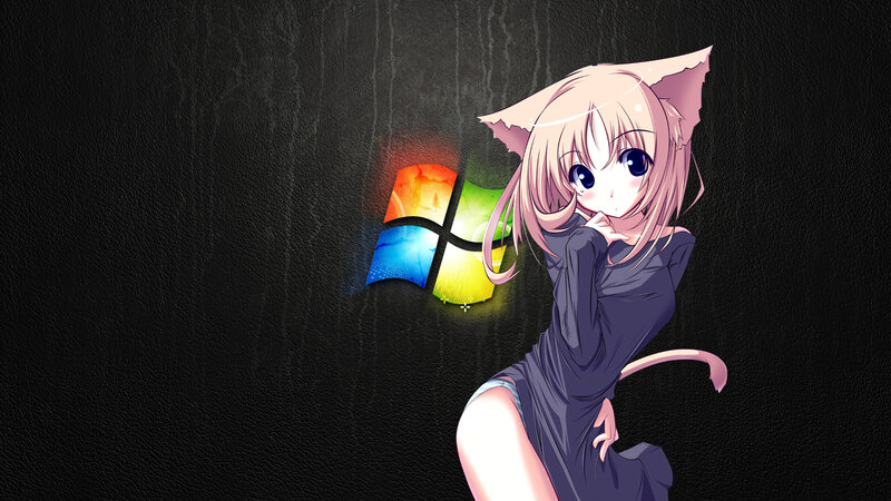 anime girl with cat ears