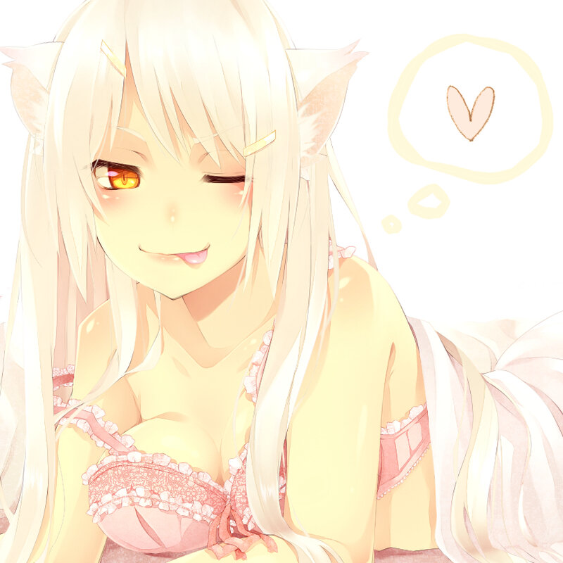 anime girl with cat ears