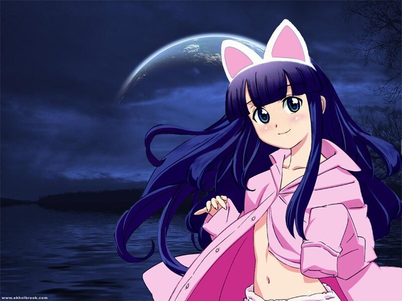 anime girl with cat ears