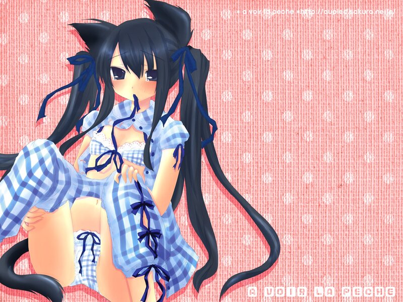 anime girl with cat ears