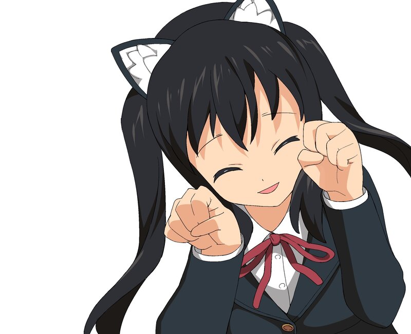 anime girl with cat ears