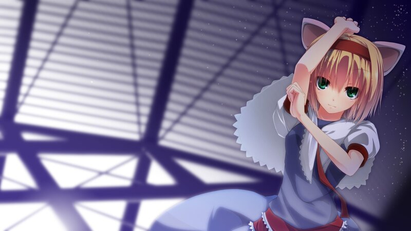 anime girl with cat ears