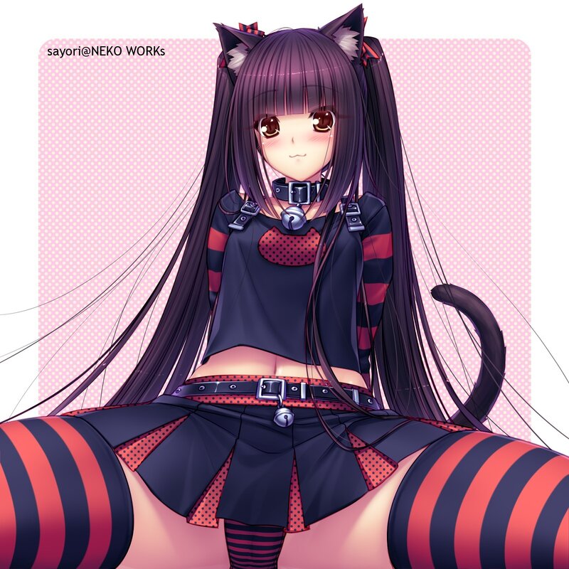 anime girl with cat ears
