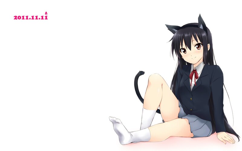 anime girl with cat ears