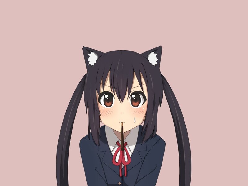 anime girl with cat ears