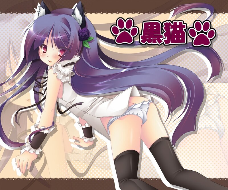 anime girl with cat ears