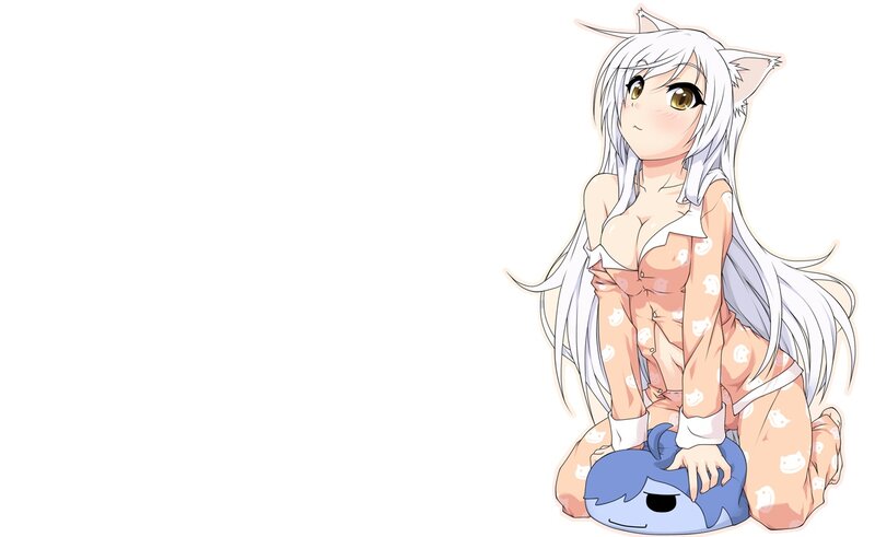 anime girl with cat ears