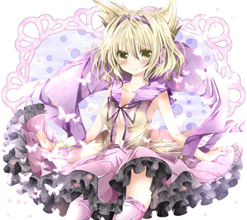 anime girl with cat ears