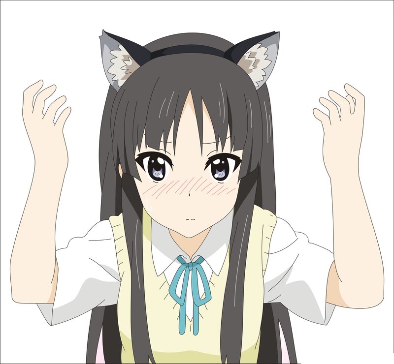 anime girl with cat ears