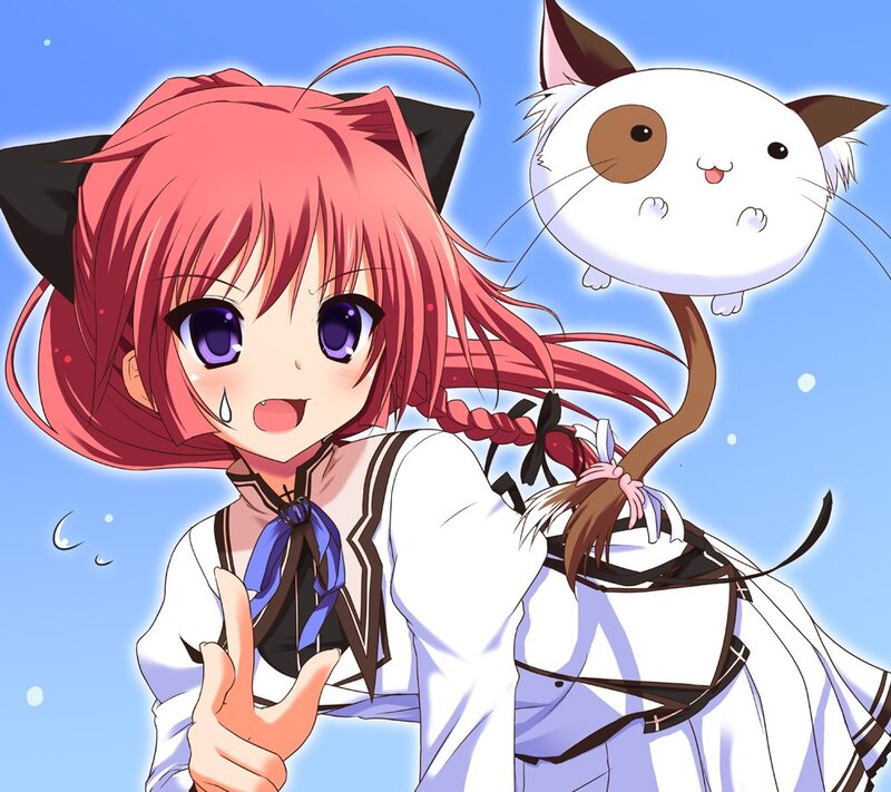 anime girl with cat ears