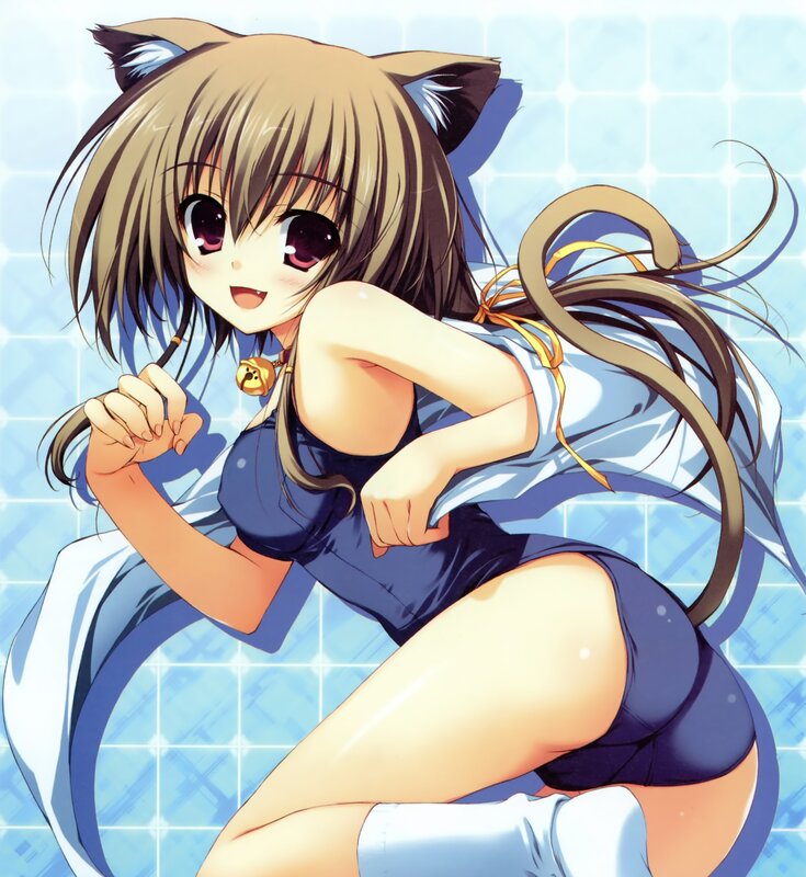 anime girl with cat ears