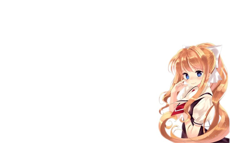 anime girl with cat ears