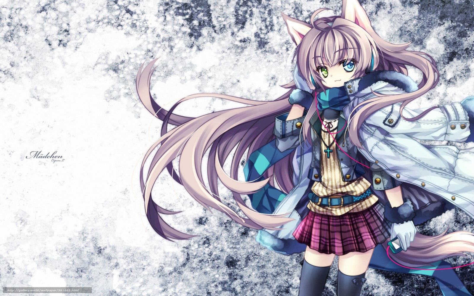 anime girl with cat ears