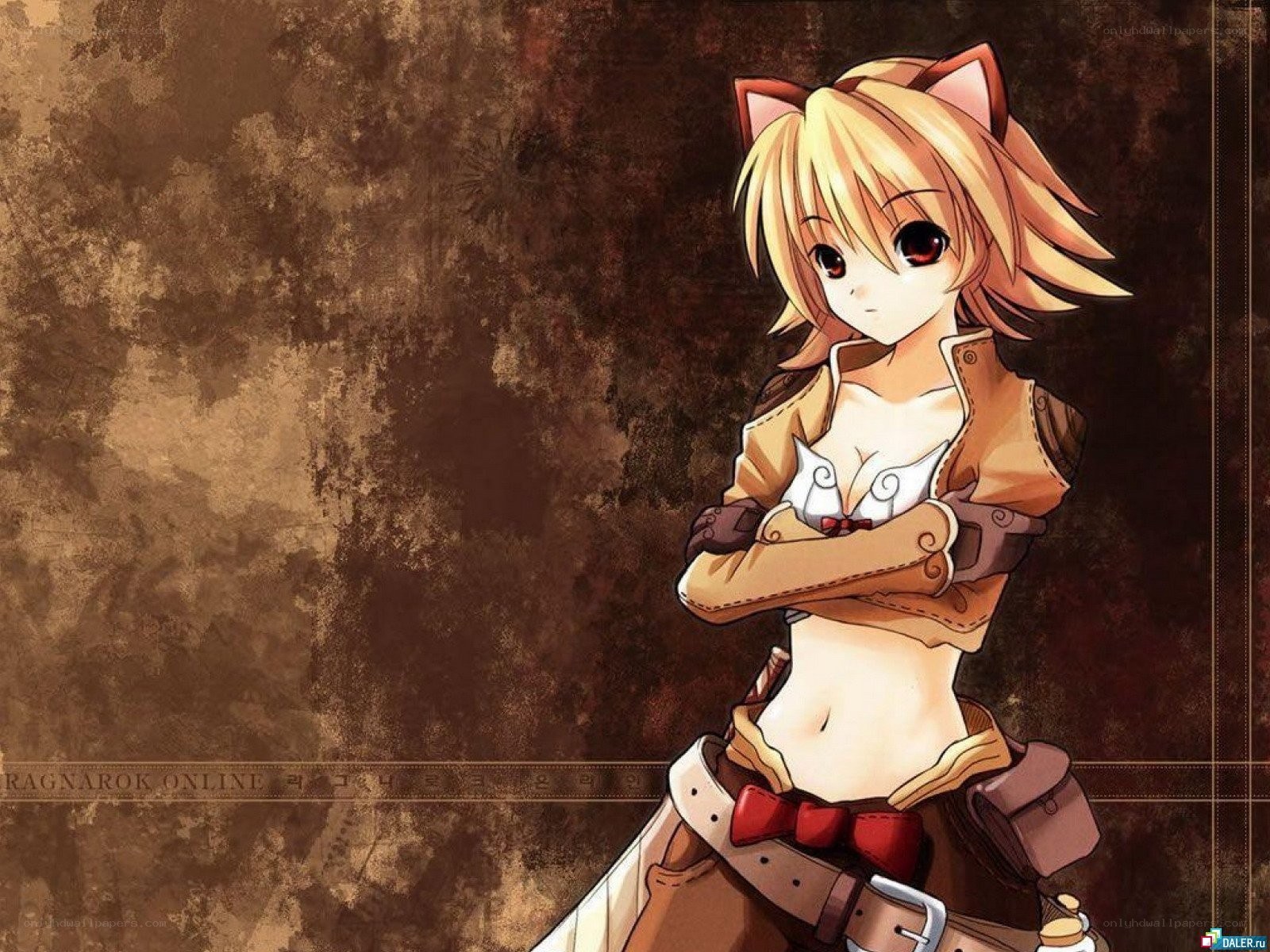 anime girl with cat ears