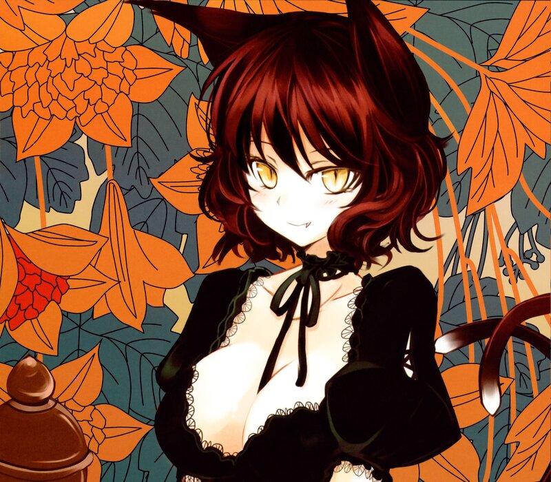 anime girl with cat ears