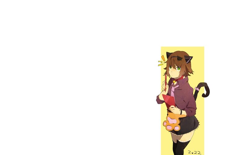 anime girl with cat ears
