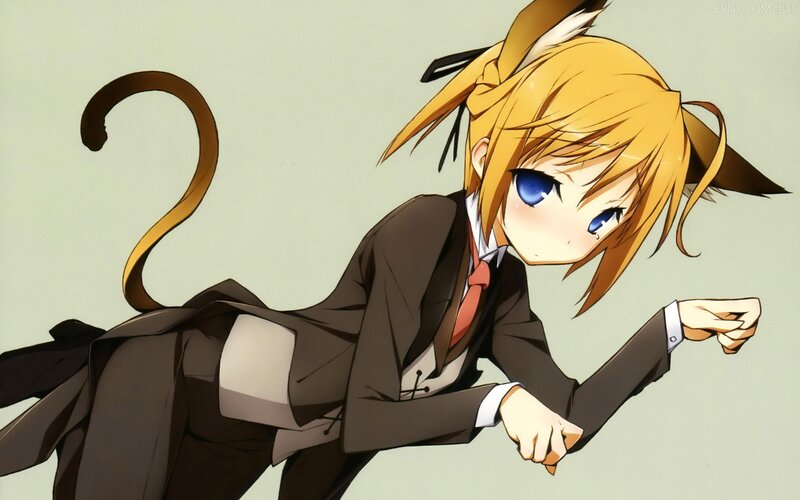anime girl with cat ears