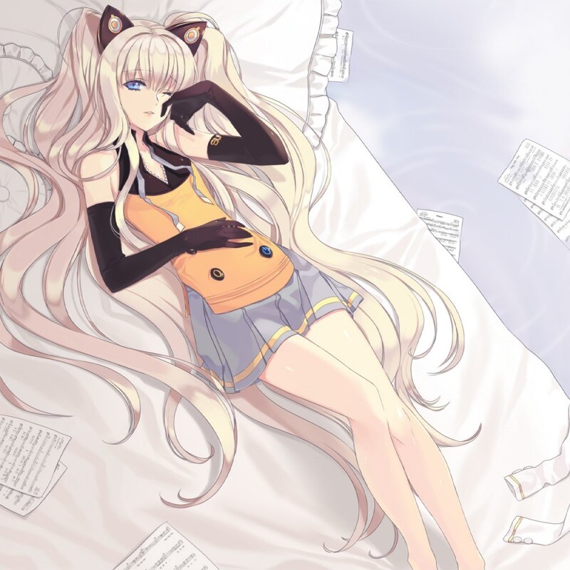 anime girl with cat ears