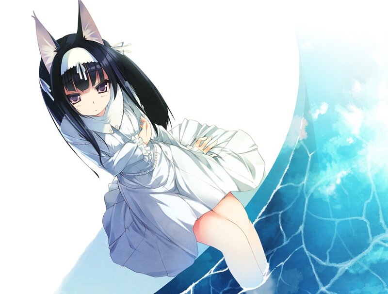 anime girl with cat ears