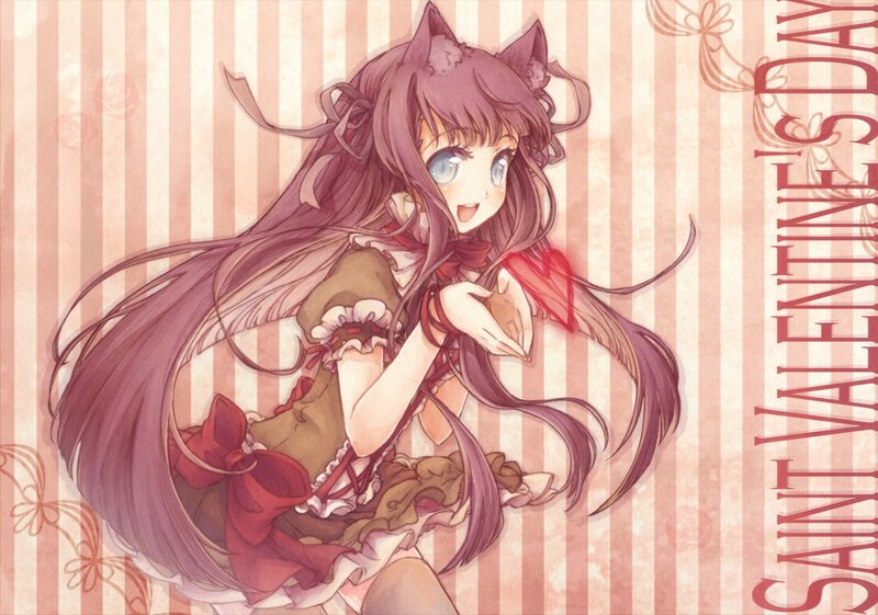 anime girl with cat ears