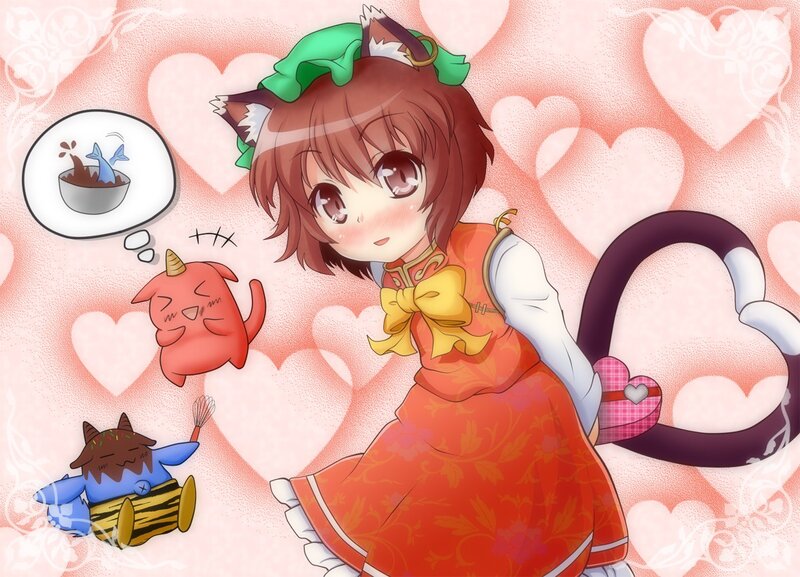 Anime girl with cat ears