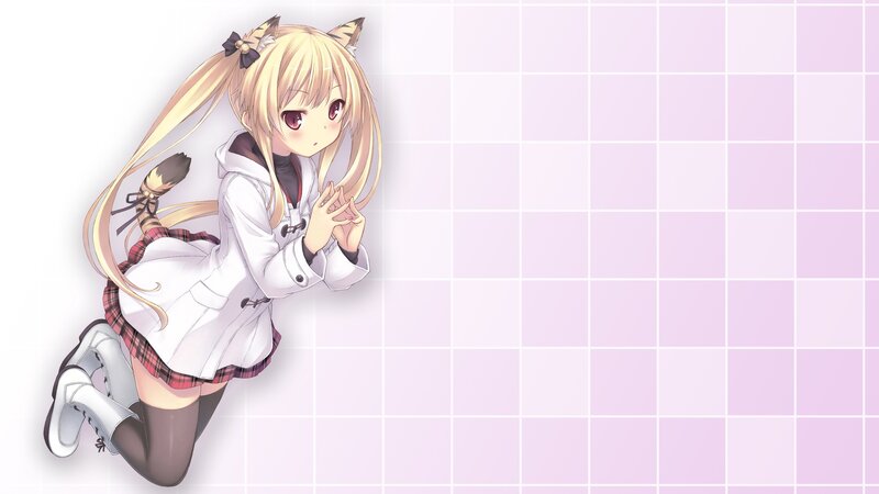 anime girl with cat ears