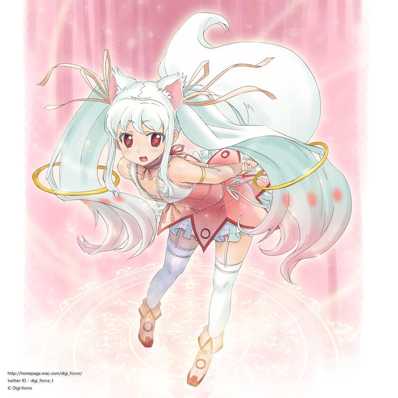anime girl with cat ears