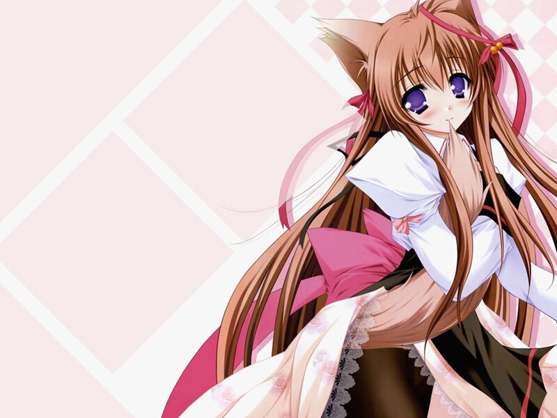 anime girl with cat ears