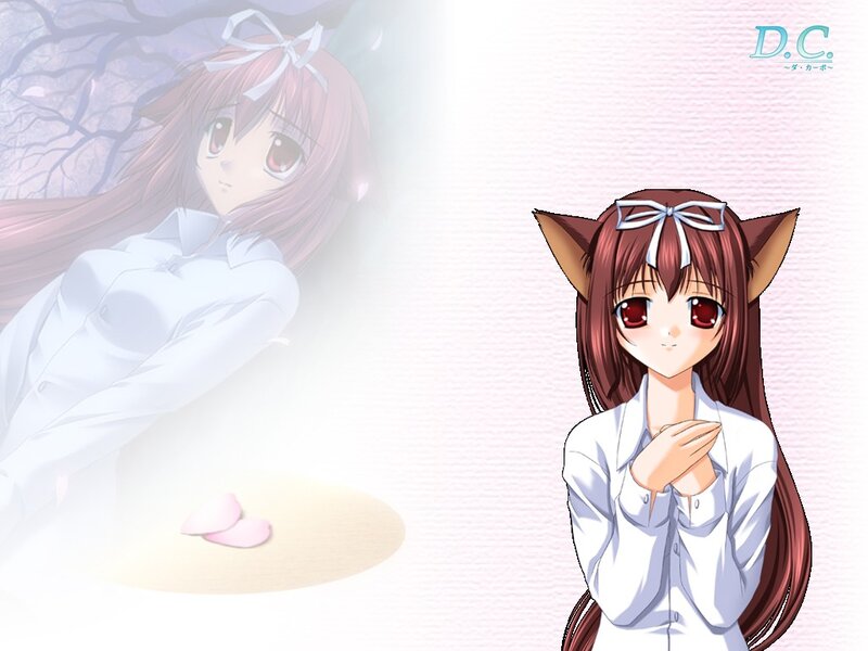 anime girl with cat ears