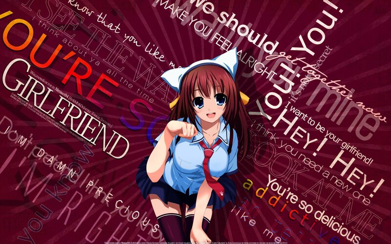 anime girl with cat ears