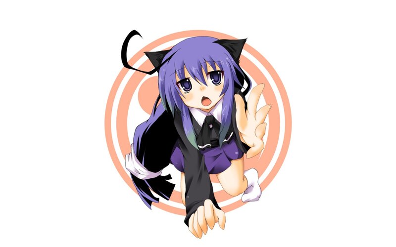 anime girl with cat ears