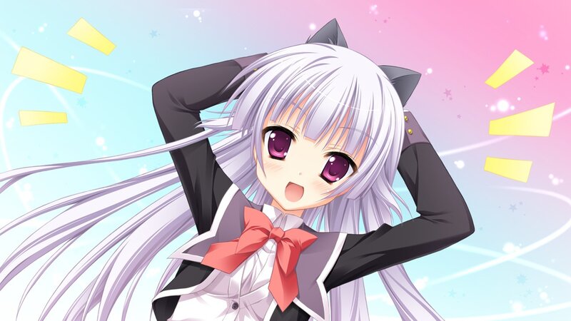 anime girl with cat ears