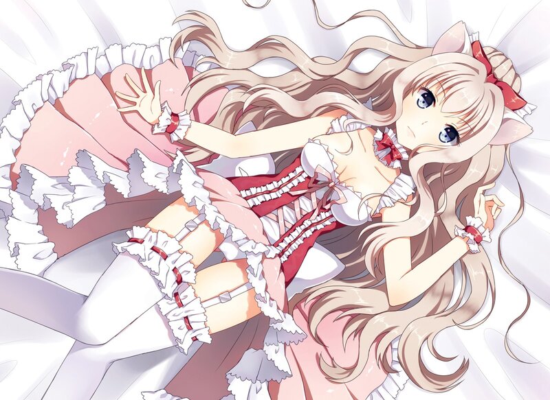 anime girl with cat ears