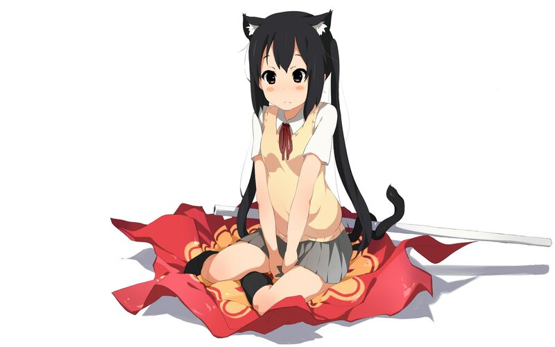 anime girl with cat ears