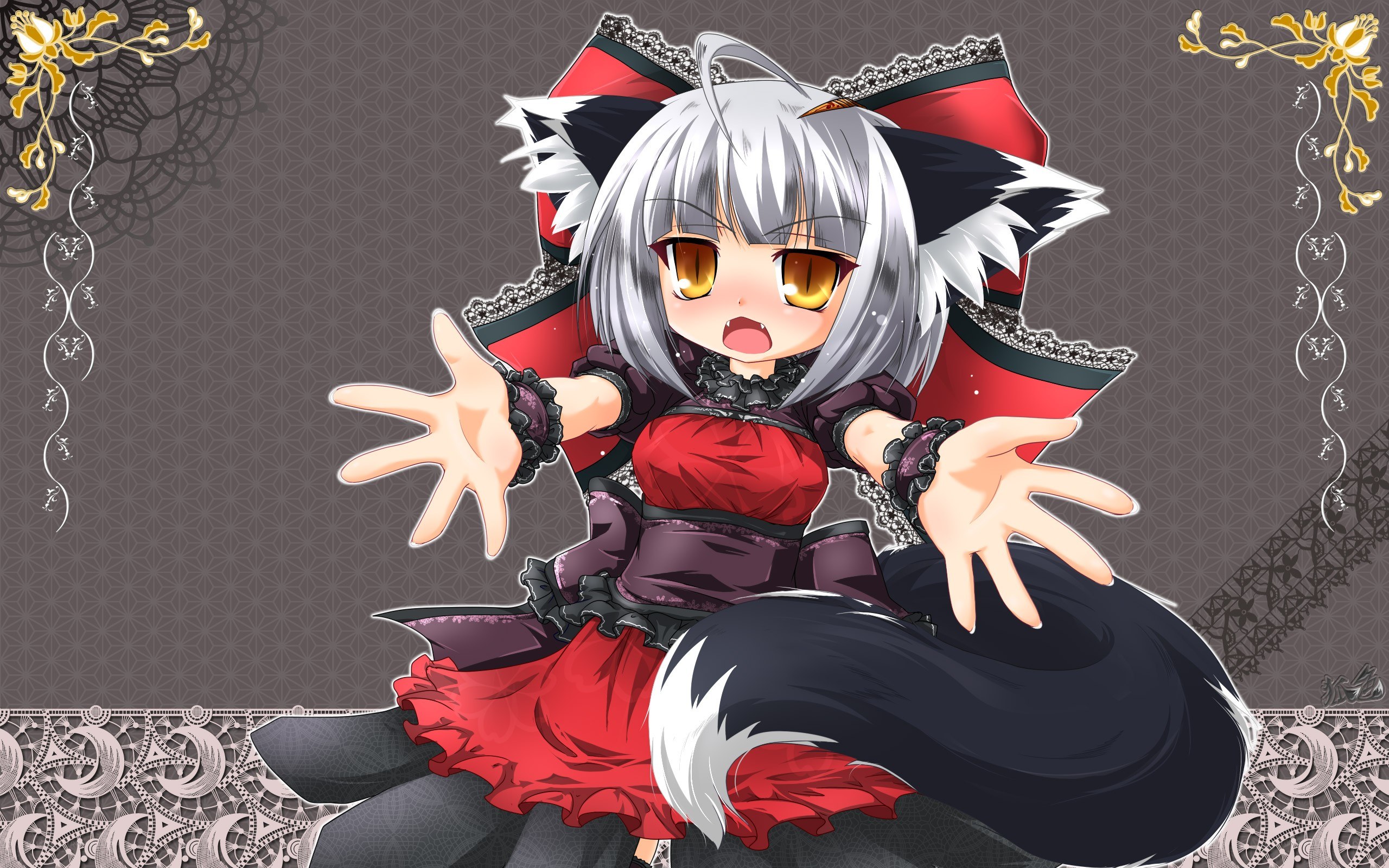 anime girl with cat ears
