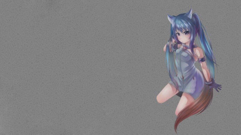 anime girl with cat ears