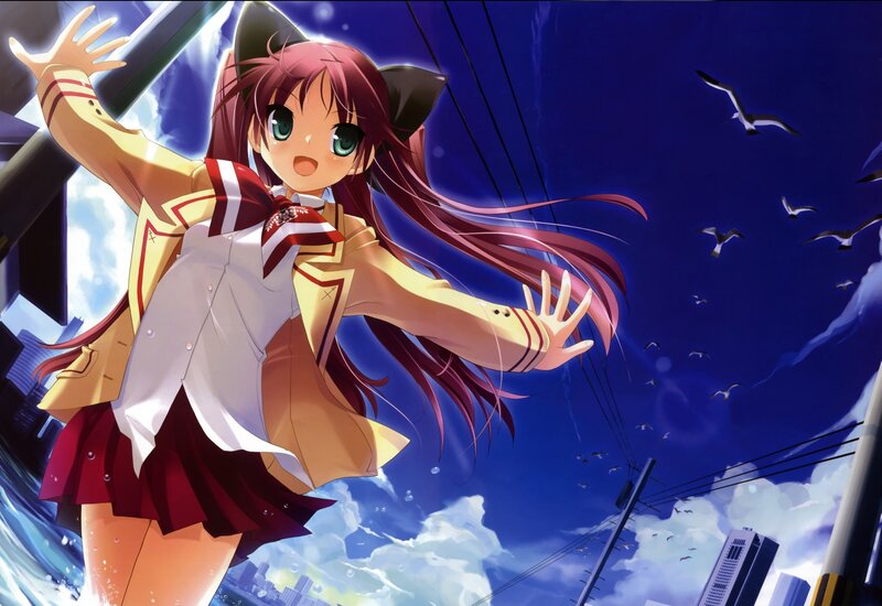 anime girl with cat ears