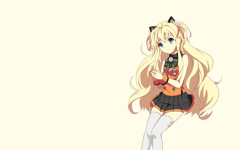 anime girl with cat ears