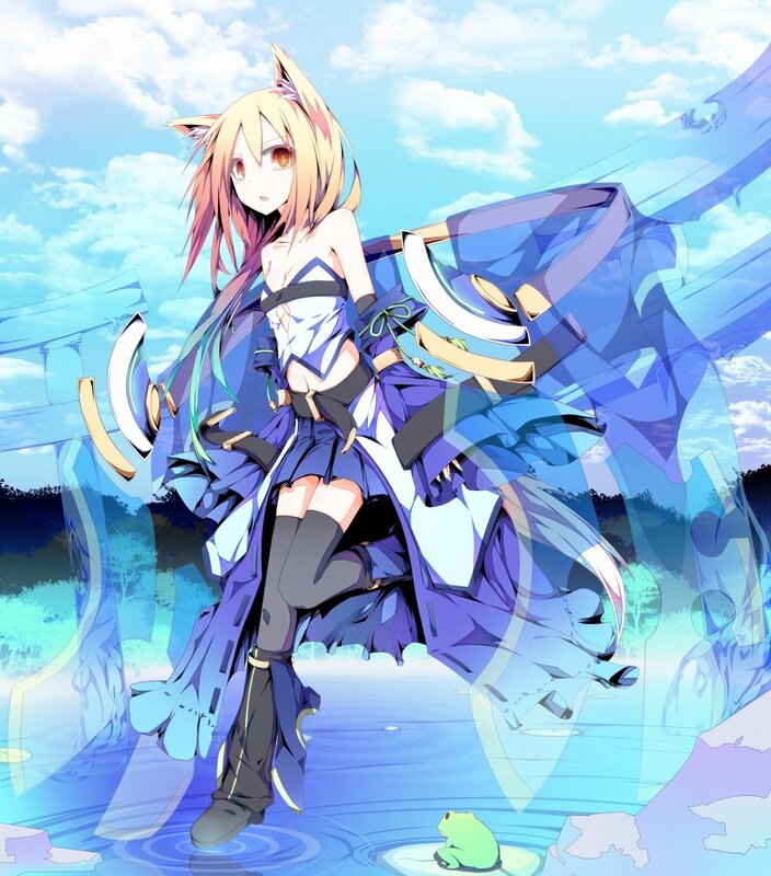 anime girl with cat ears