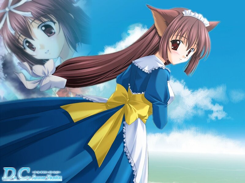 anime girl with cat ears