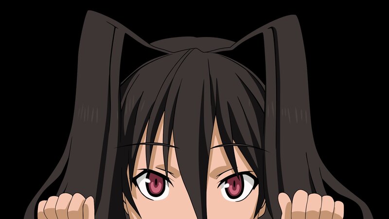 anime girl with cat ears
