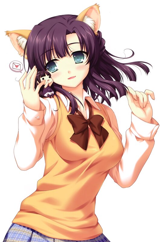 anime girl with cat ears