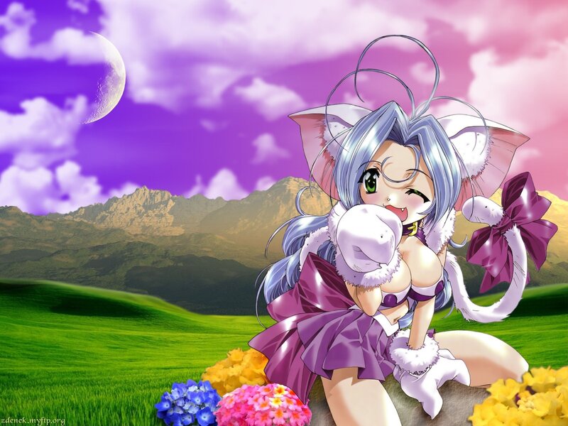 anime girl with cat ears