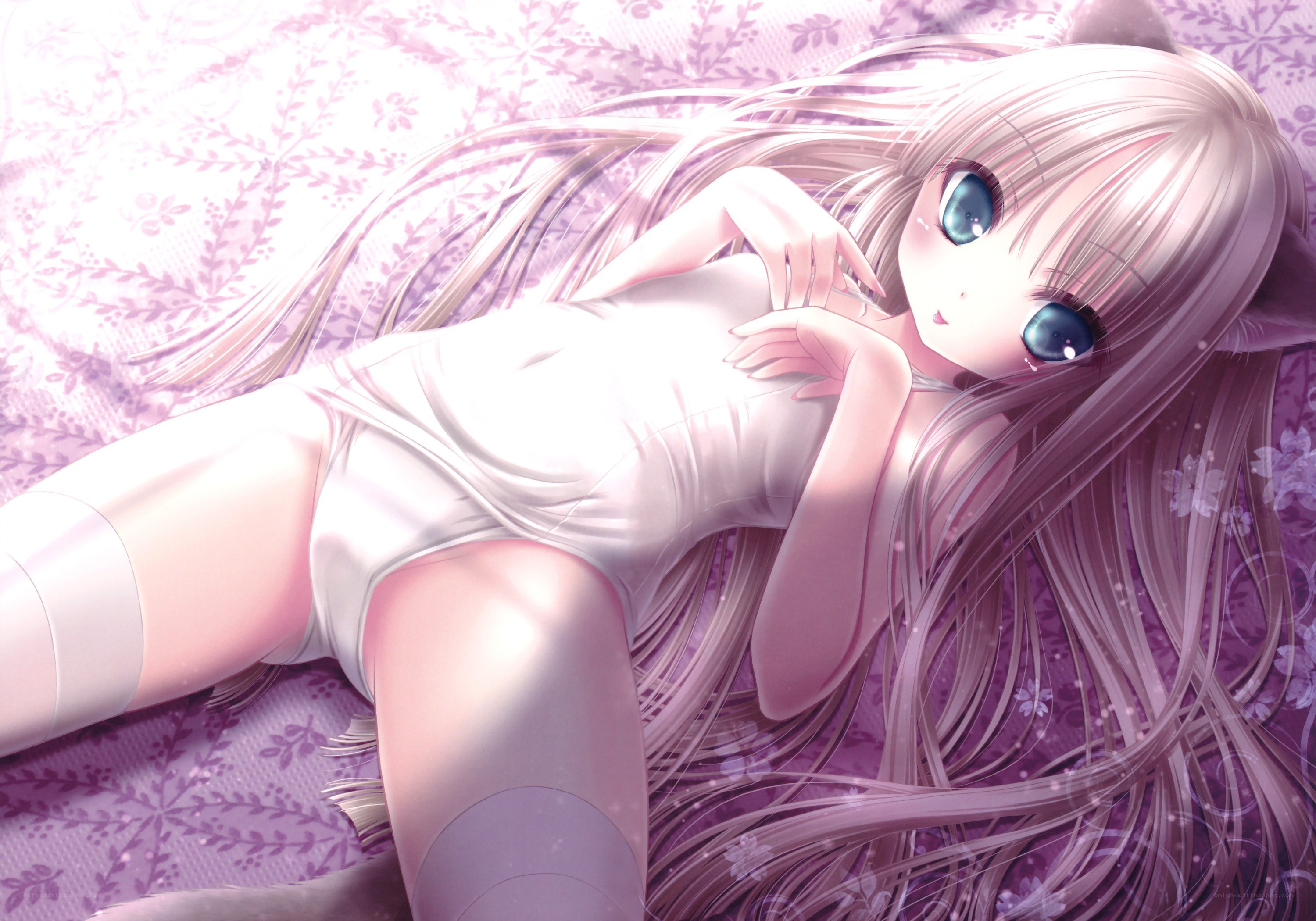 Anime girl with cat ears