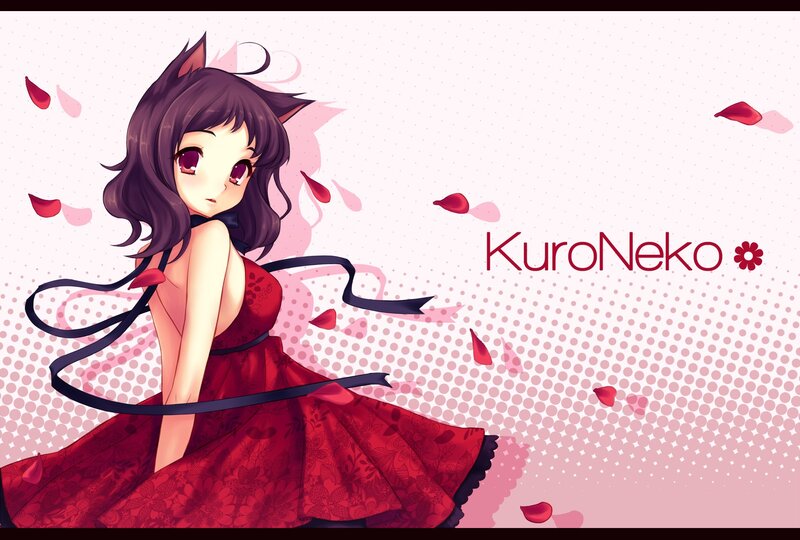 Anime girl with cat ears